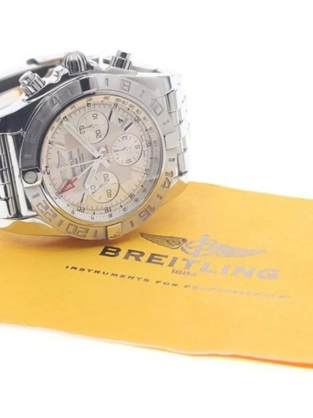 BREITLING Chronomat AB0420 Date GMT Silver Dial Automatic Men's Watch_965551